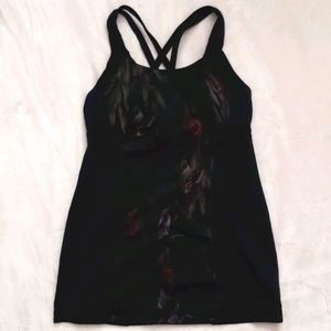Lululemon Tank (Blk/Floral)